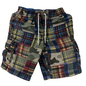 Baby Gap Toddler Plaid Cargo Swim Shorts Trunks 2T Casual Summer Beach Wear